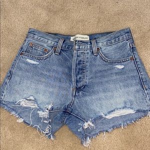 Denim forum shorts
